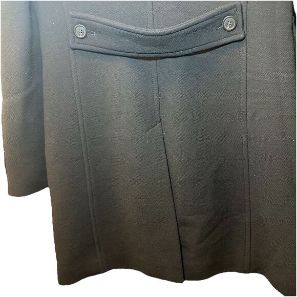 J. Crew Coat Jacket Women's S Black Tight Knit Wool - Minimalist Modern - Picture 4 of 9